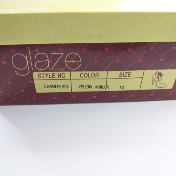 Glaze Womens Gladiator Strappy Stiletto Heels Sandals Yellow Size 8.5 - Picture 13 of 13